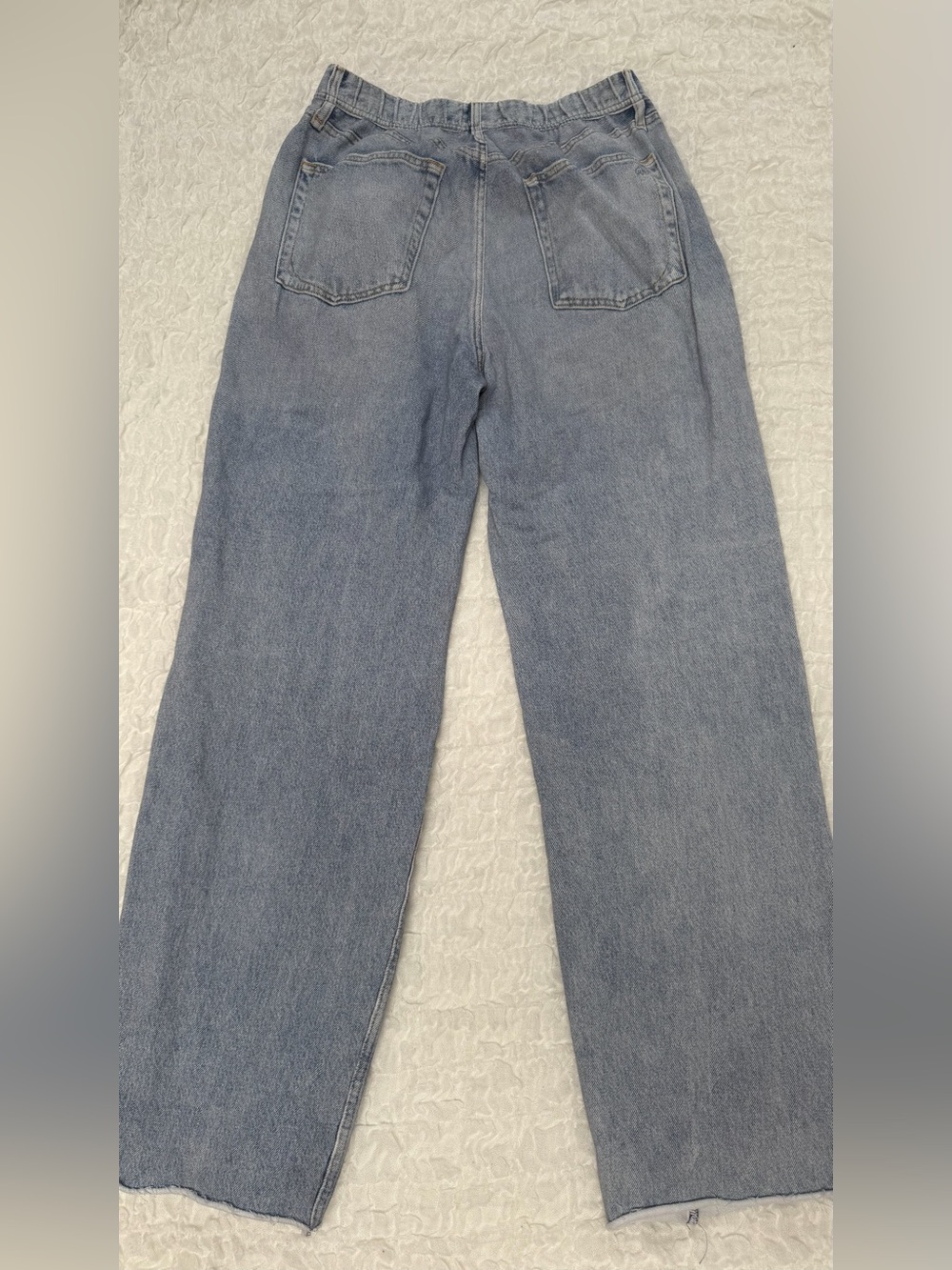 rag & bone denim sweatpants Light Blue Wide Leg - Picture 14 of 15
